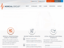 Tablet Screenshot of norcal-group.com